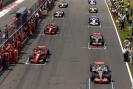 2007 GP Wielkiej Brytanii Niedziela Ferrari start.jpg