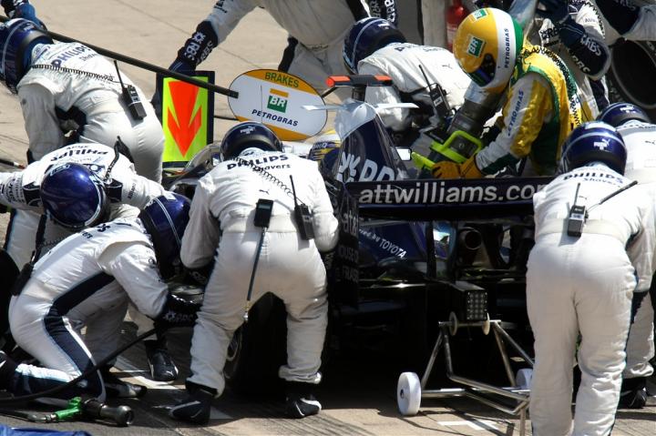 Williams pit stop