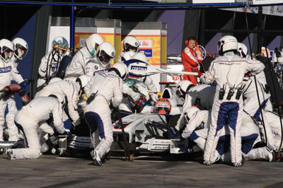 GP Australii 2009 - pit stop Roberta kubicy