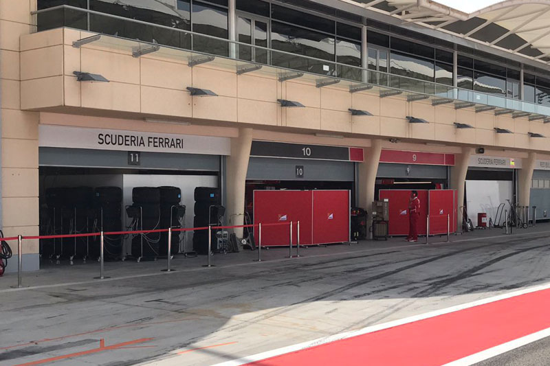 W garażu Ferrari doszło do awarii zasilania