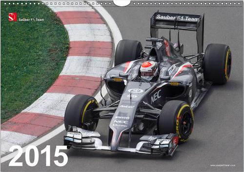 Kalendarz na rok 2015 od zespołu Sauber