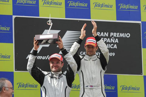 Podium GP Hiszpanii 2009