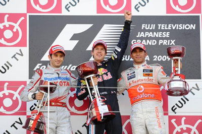GP Japonii 2009 - podium