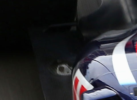 Dziura w podłodze RB8 - GP Monako
