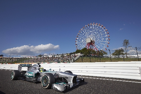 Nico Rosberg podczas GP Japonii 2013