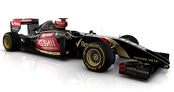 Grafika prezentująca nowego Lotusa E22