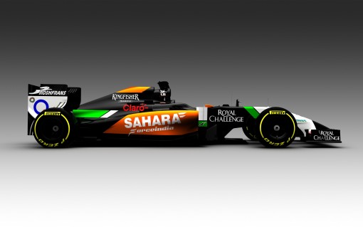 Nowy bolid Force india VJM07 na sezon 2014