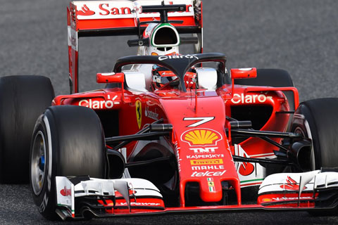 System halo chroniący kokpit F1 w wersji Ferrari