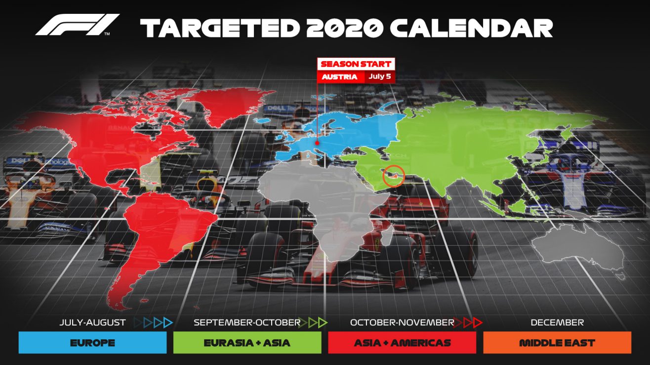 Kalendarz F1 na sezon 2020