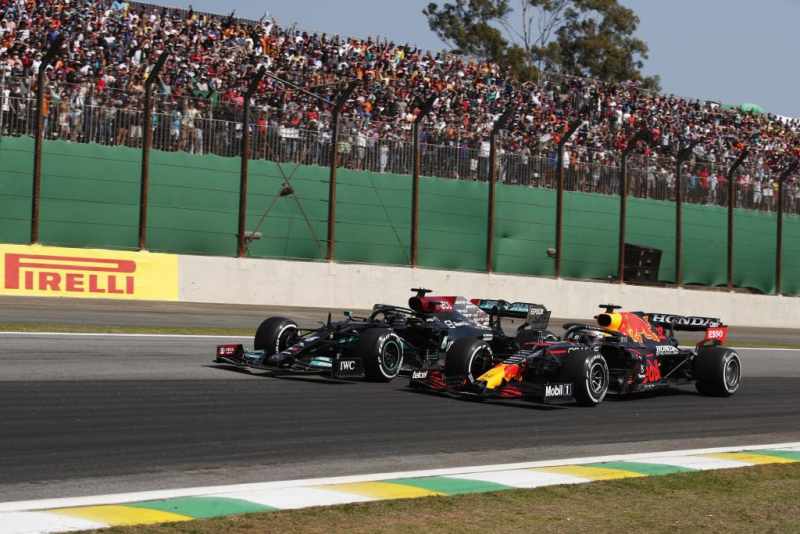 Hamilton i Verstappen, 2021