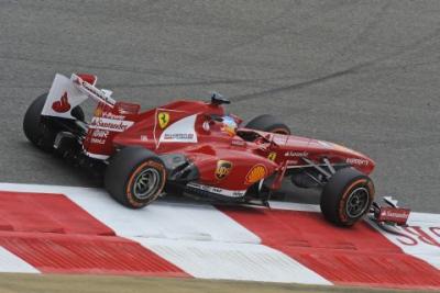 Alonso złapał gumę podczas GP Hiszpanii