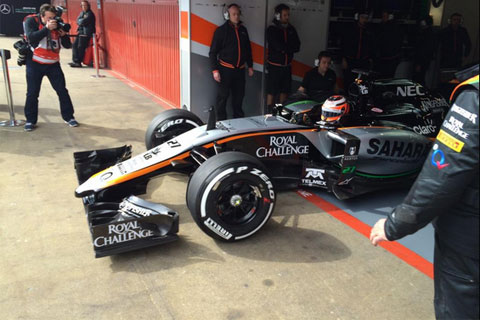 Force India wyjechało na tor nowym bolidem