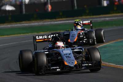 Force India skupione na wyścigu