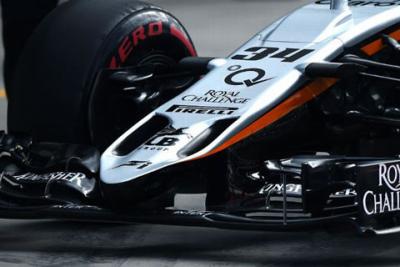Force India testuje innowacyjny nos bolidu F1