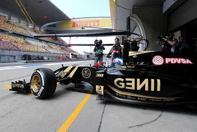 Palmer testował nowe skrzydło Lotusa
