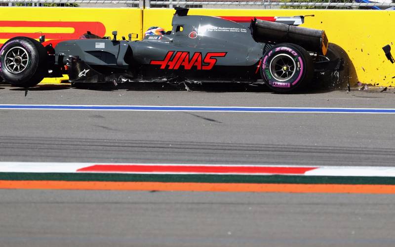 Trudny weekend dla kierowców Haasa
