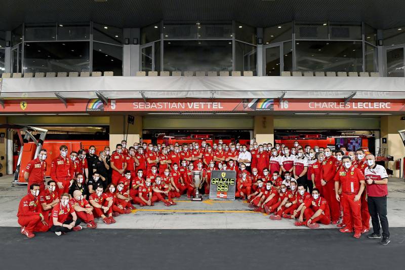 Ferrari z szacunkiem żegna Vettela