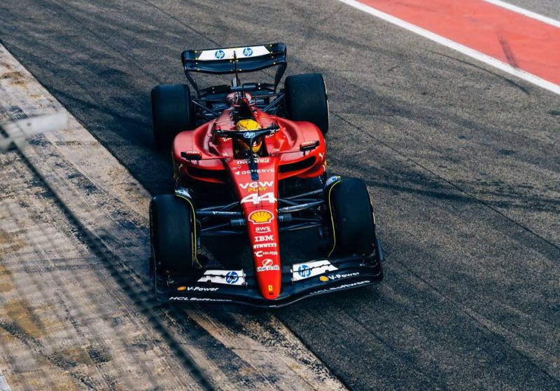 Hamilton rozbił się podczas testów Ferrari w Hiszpanii (galeria)