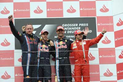 Podium GP Niemiec 2009