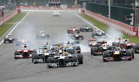 Start GP Belgii 2013