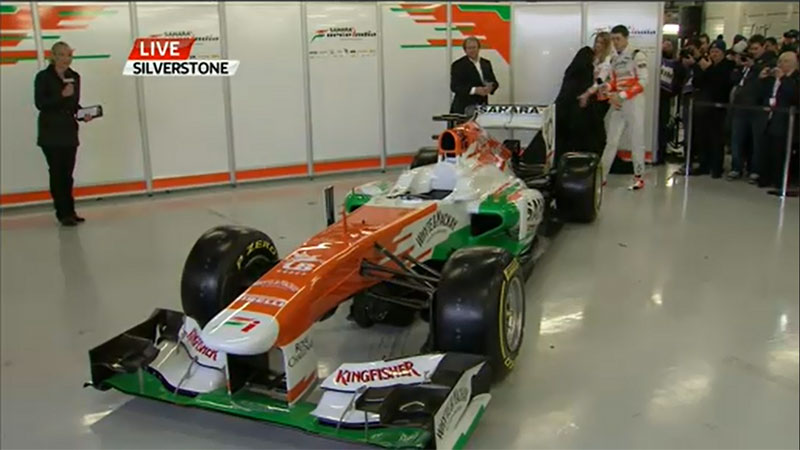 Pierwsze zdjęcie bolidu Force India VJM06, 2013