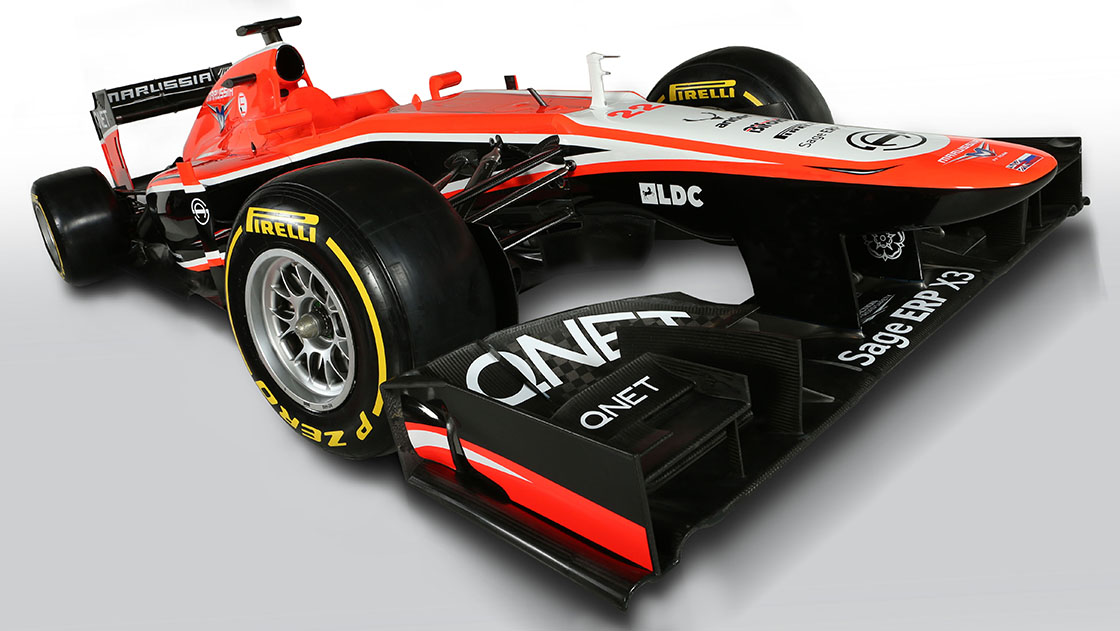 Pierwsze zdjęcie bolidu Marussia MR02, 2013