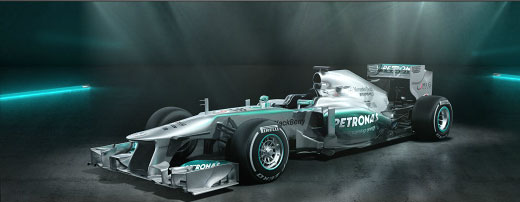 Pierwsze zdjęcie bolidu Mercedes W04, 2013