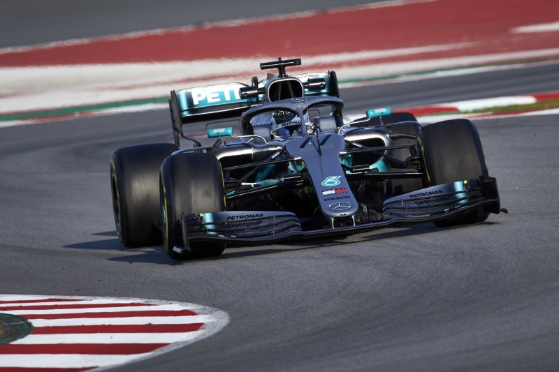 Valtteri Bottas podczas testów F1 pod Barceloną