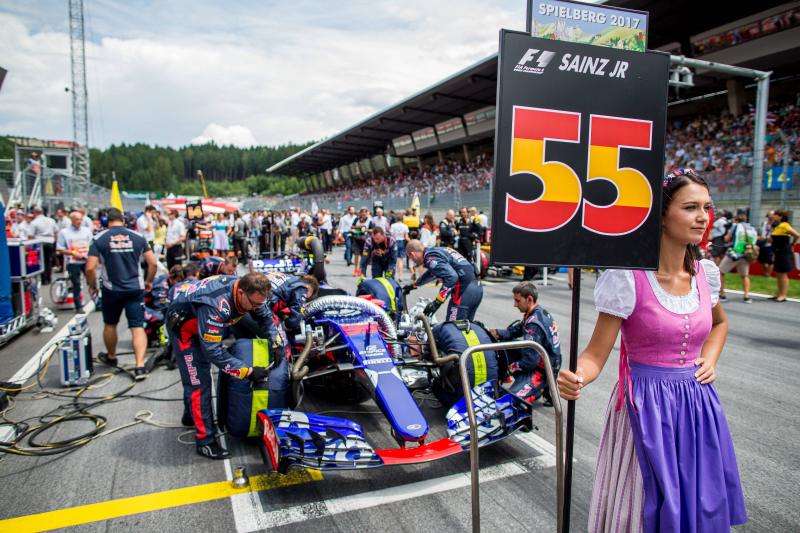 Carlos Sainz na starcie GP Austrii