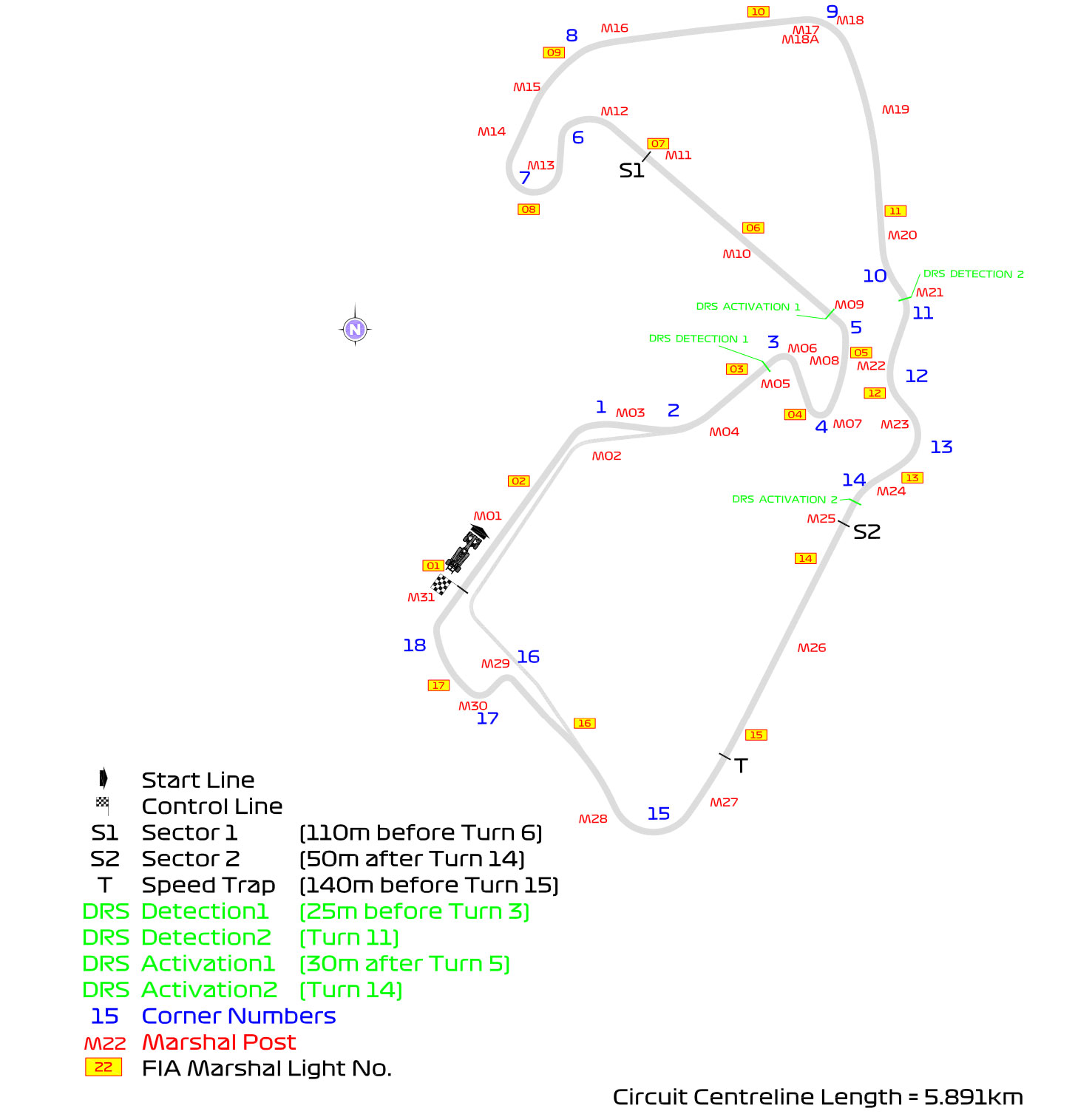 Mapa toru Silverstone