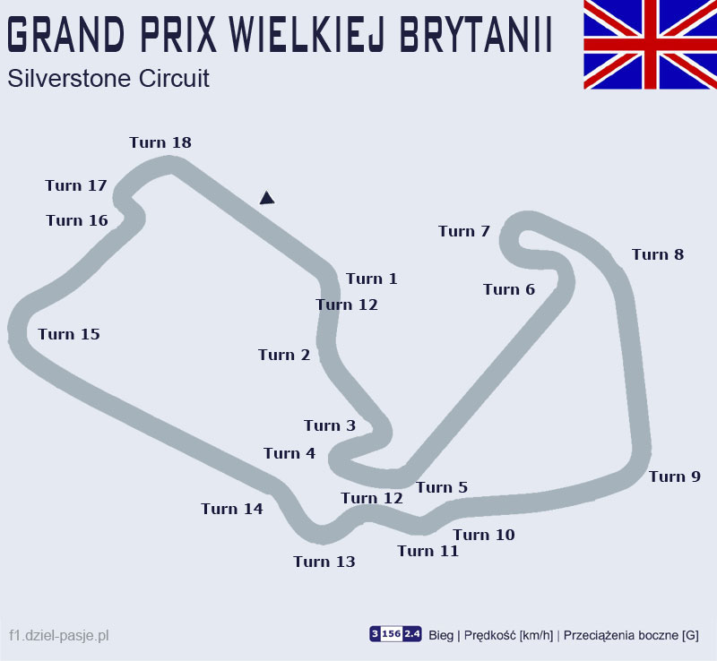 Mapa toru Silverstone