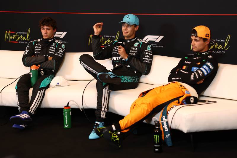 Norris świetnie wykorzystał pojedynek kierowców Mercedesa w sprincie