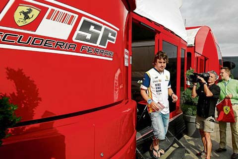 Alonso o początkach pracy z Ferrari