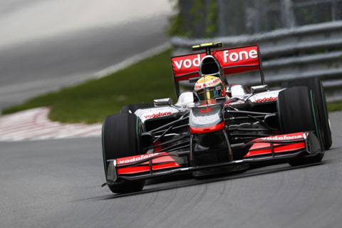 Hamilton najszybszy, Kubica znowu szósty
