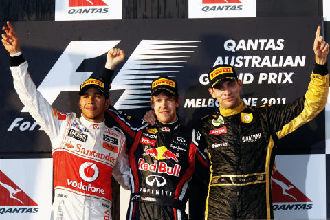 Vettel wygrywa a Pietrow na podium GP Australii