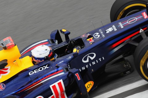2. trening: Vettel, Hulkenberg, Kobayashi