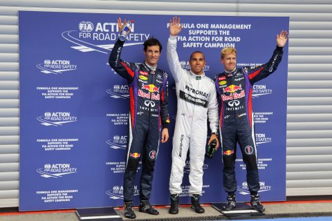 Hamilton po raz kolejny zdobywa pole position