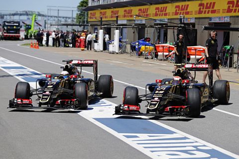 Grosjean: równoległy wyjazd z garażu nie pomógł