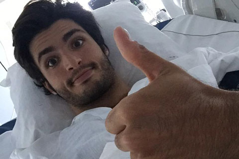 Sainz dziękuje za wsparcie po wypadku