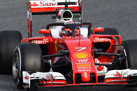 Raikkonen sprawdza nową ochronę kokpitu