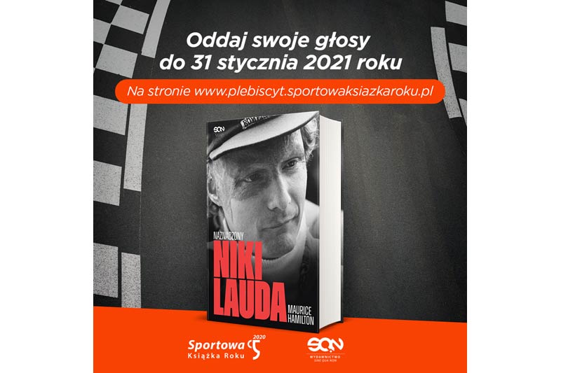 "Niki Lauda. Naznaczony" nominowana w plebiscycie na Sportową Książkę Roku!