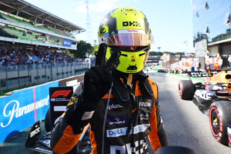 Lando Norris w Brazylii finiszował tuż za Verstappenem