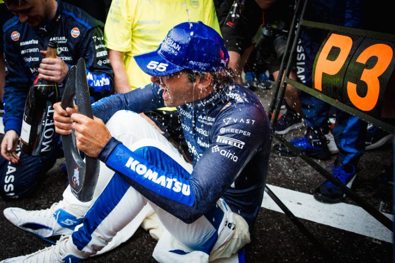 Sainz jedynym kierowcą obok Prosta z podium dla McLarena, Ferrari i Williamsa