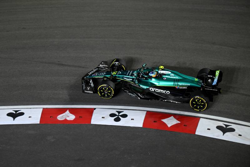 Aston Martin stracił tempo na suchym torze