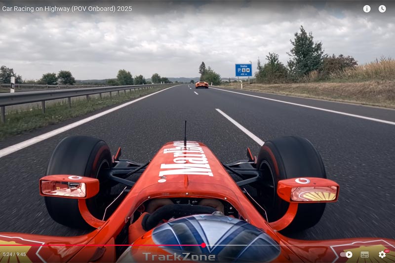 Kierowca bolidu, który poruszał się po czeskiej autostradzie został aresztowany