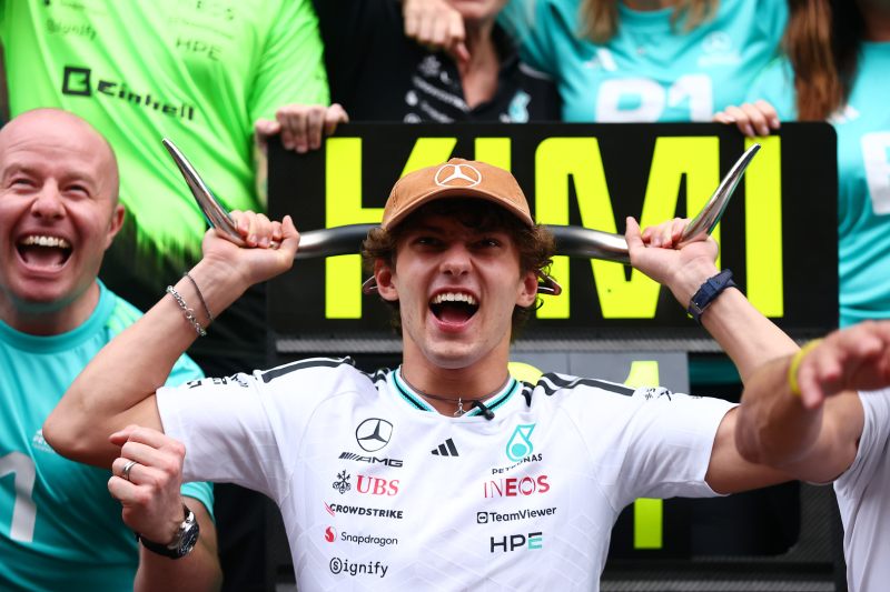 Antonelli wyprzedził Russella w liczbie zwycięstw w F1