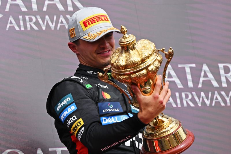 Norris ucierpiał w czasie celebracji na Silverstone